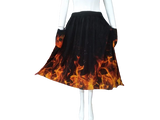 Fire Flame Long Skirt