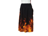 Fire Flame Long Skirt