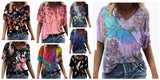 Print Short Sleeve T-Shirts for Women Plus Size