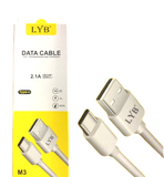 LYB 1M Data Cable 2.1A M3 Type-C